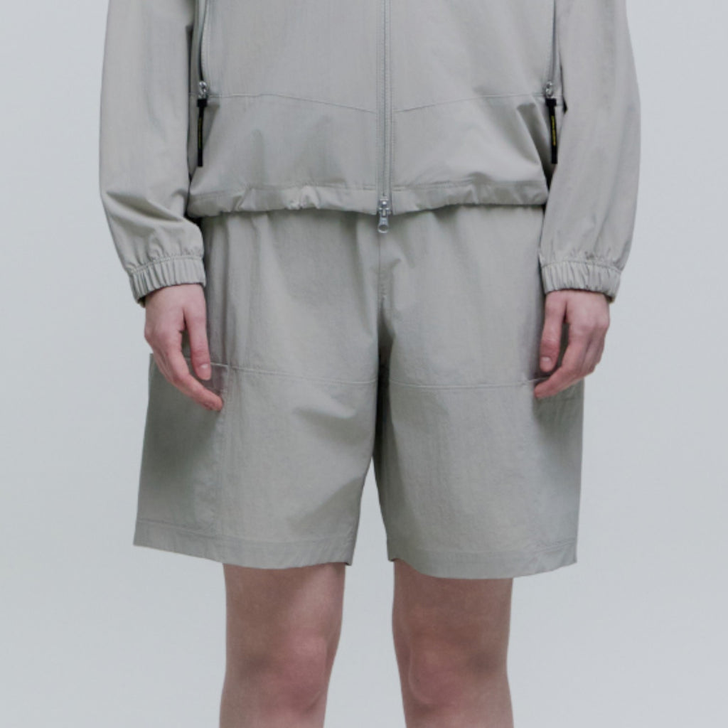 Unisex Adelie Light Woven Stretch Board Shorts- Agate Grey