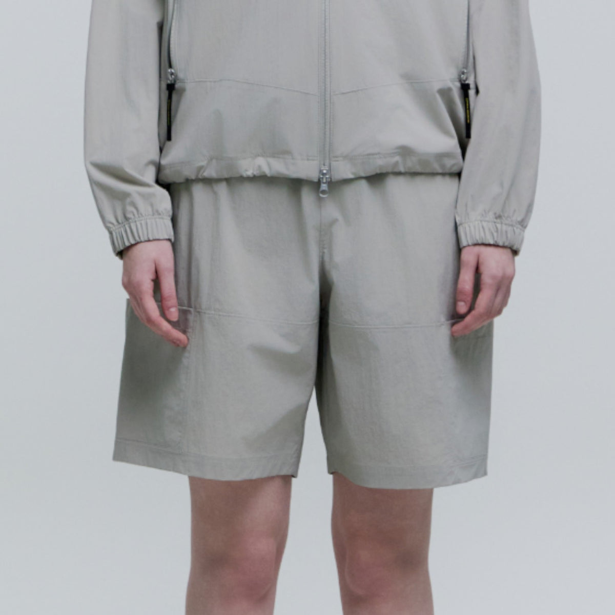 Unisex Adelie Light Woven Stretch Board Shorts- Agate Grey