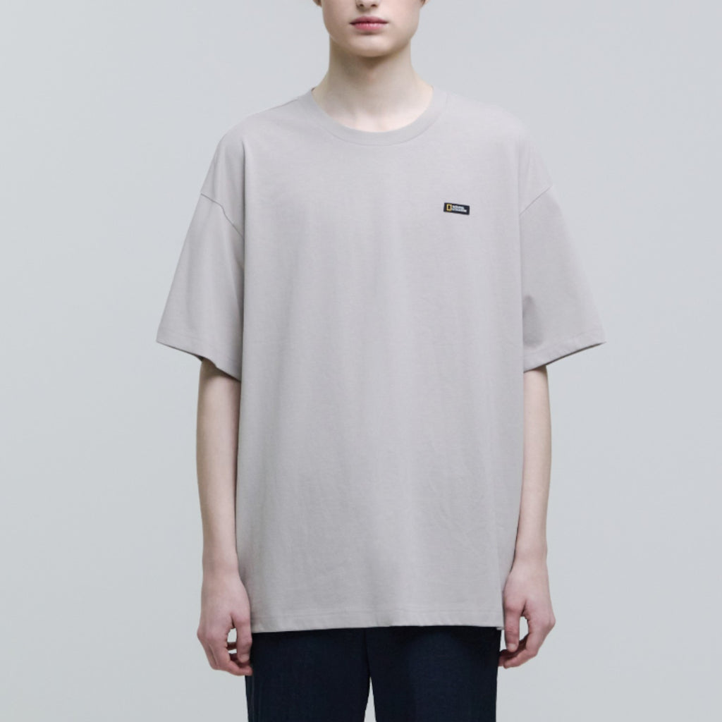 Ovis Unisex Wanderer Semi Over Fit Ss T-Shirt- Carbon Black