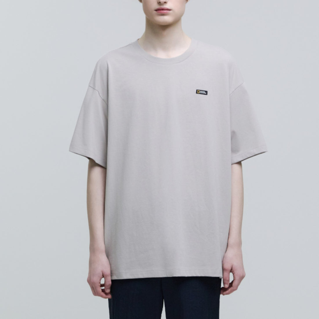OVIS UNISEX WANDERER SEMI OVER FIT SS T-SHIRT- MOURNING BEIGE