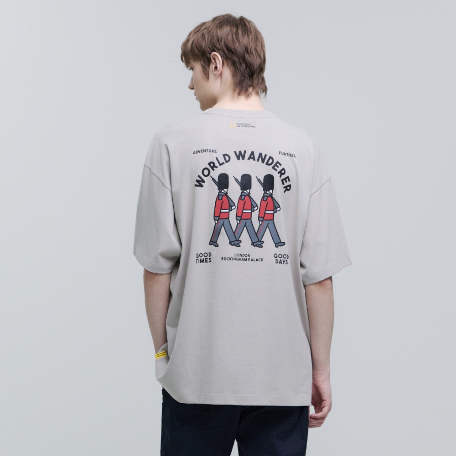 OVIS UNISEX WANDERER SEMI OVER FIT SS T-SHIRT- MOURNING BEIGE