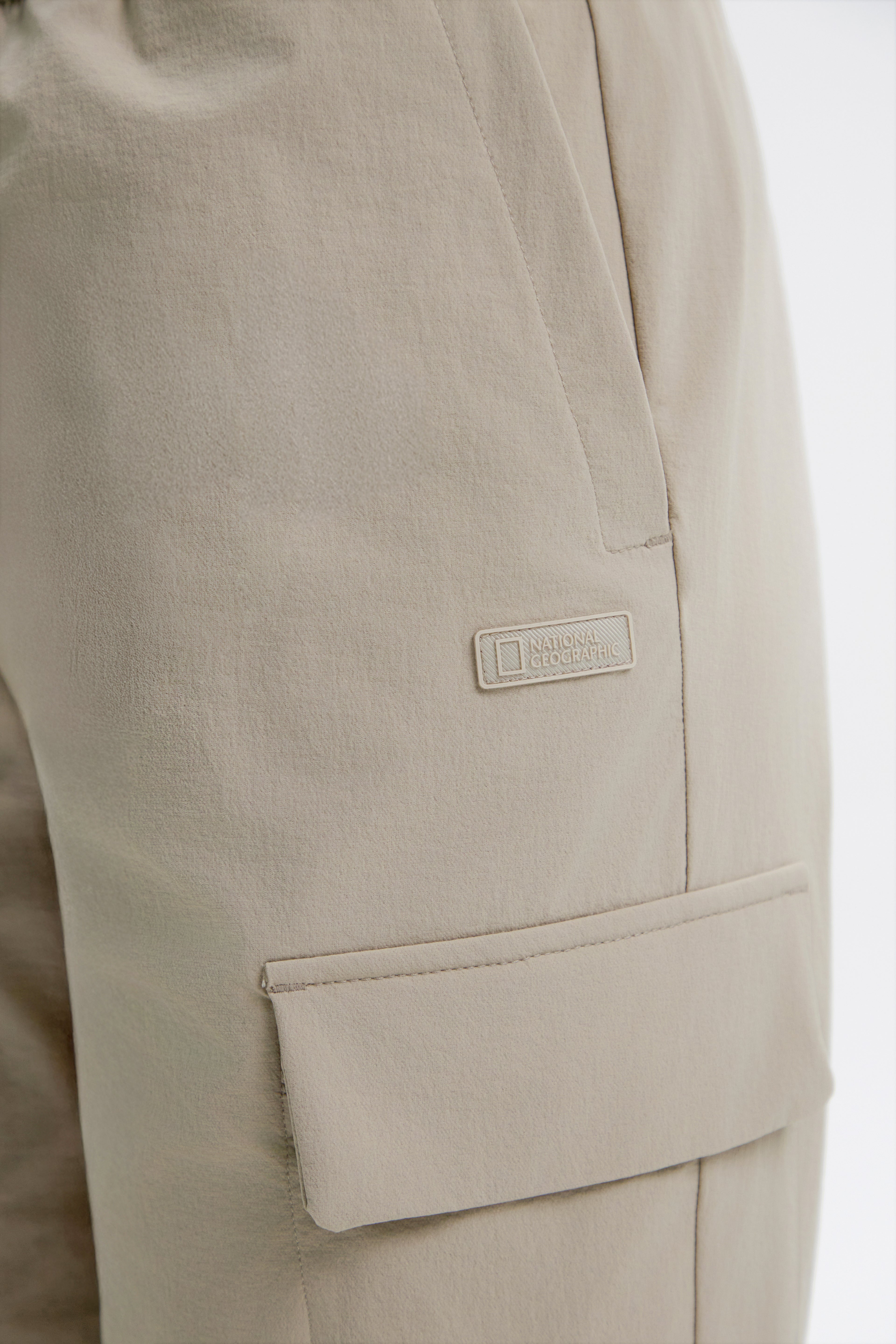 Women'S Archelon Woven Stretch Basic Fit Straight Pants- Mourning Beige