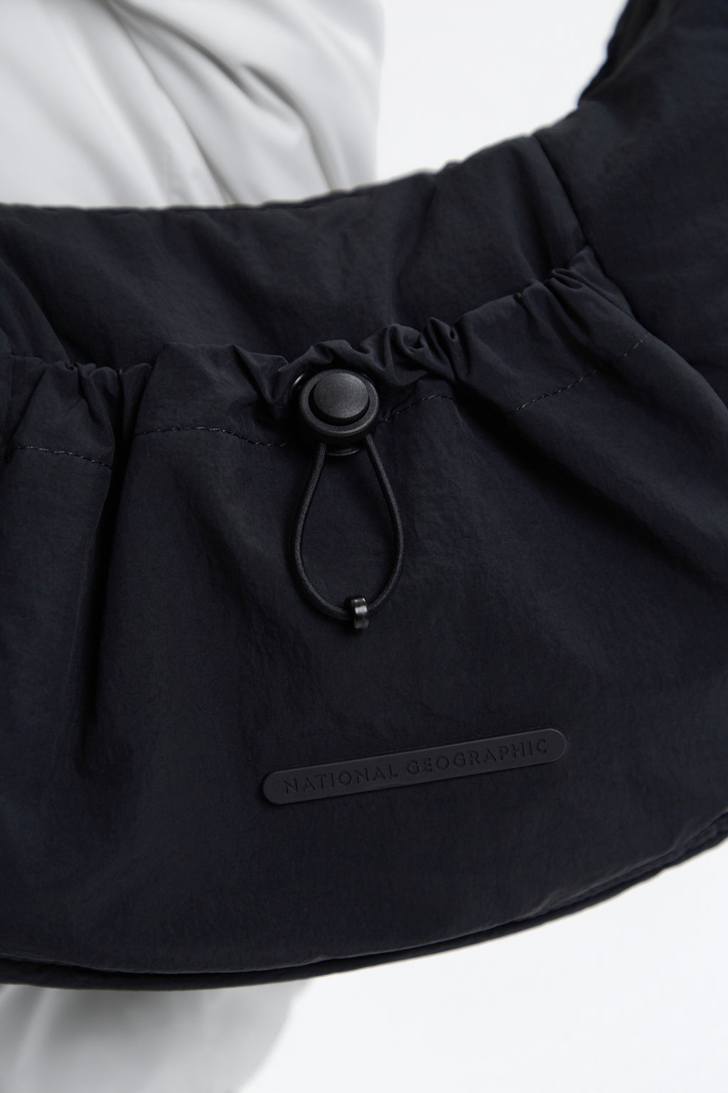 Women'S Padded String Bag- Black