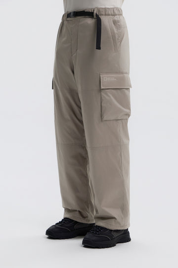 UNISEX NRN WIDE PADDING CARGO PANTS- OAK BEIGE