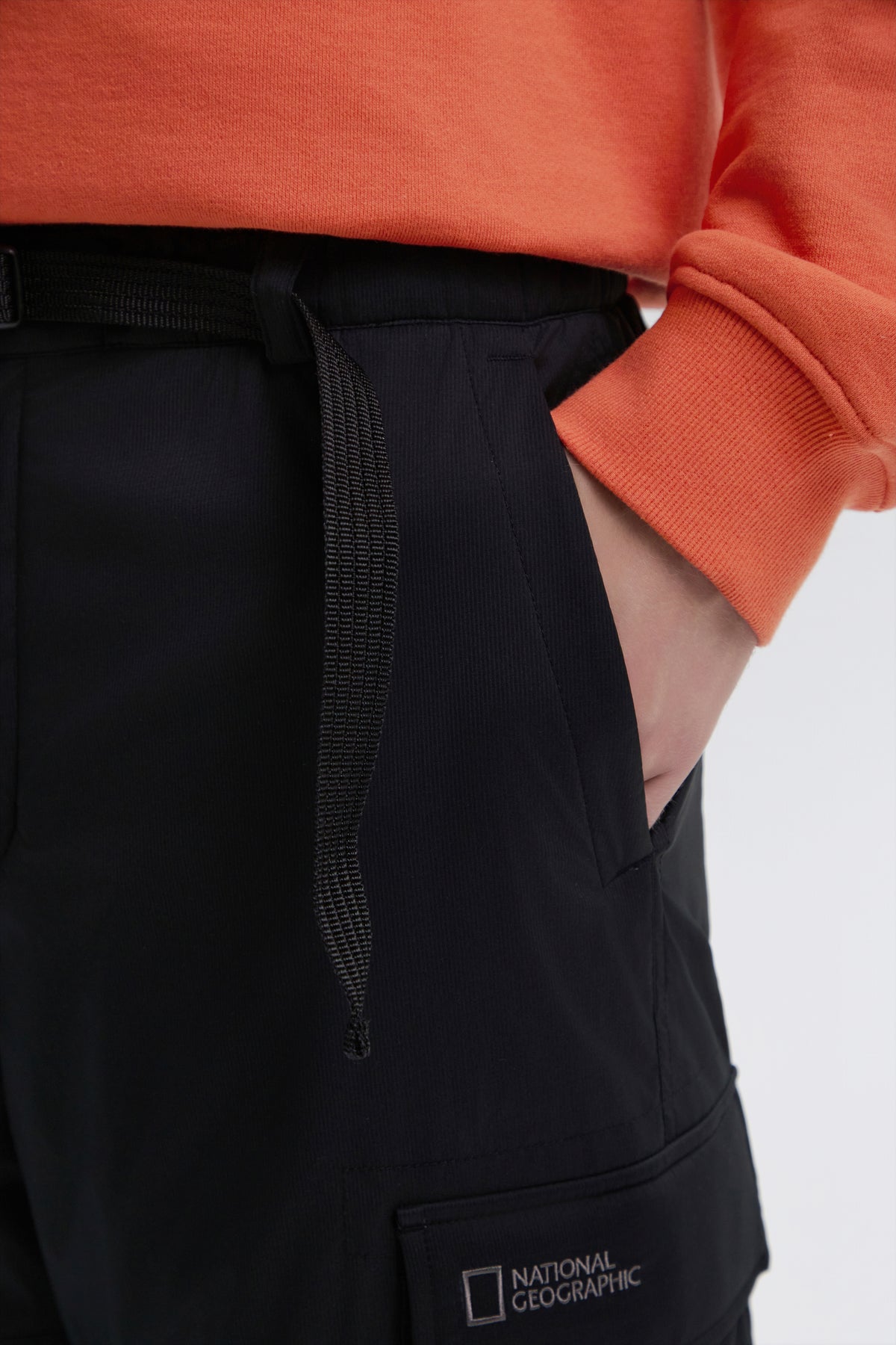 Unisex NRN Wide Padding Cargo Pants- Black