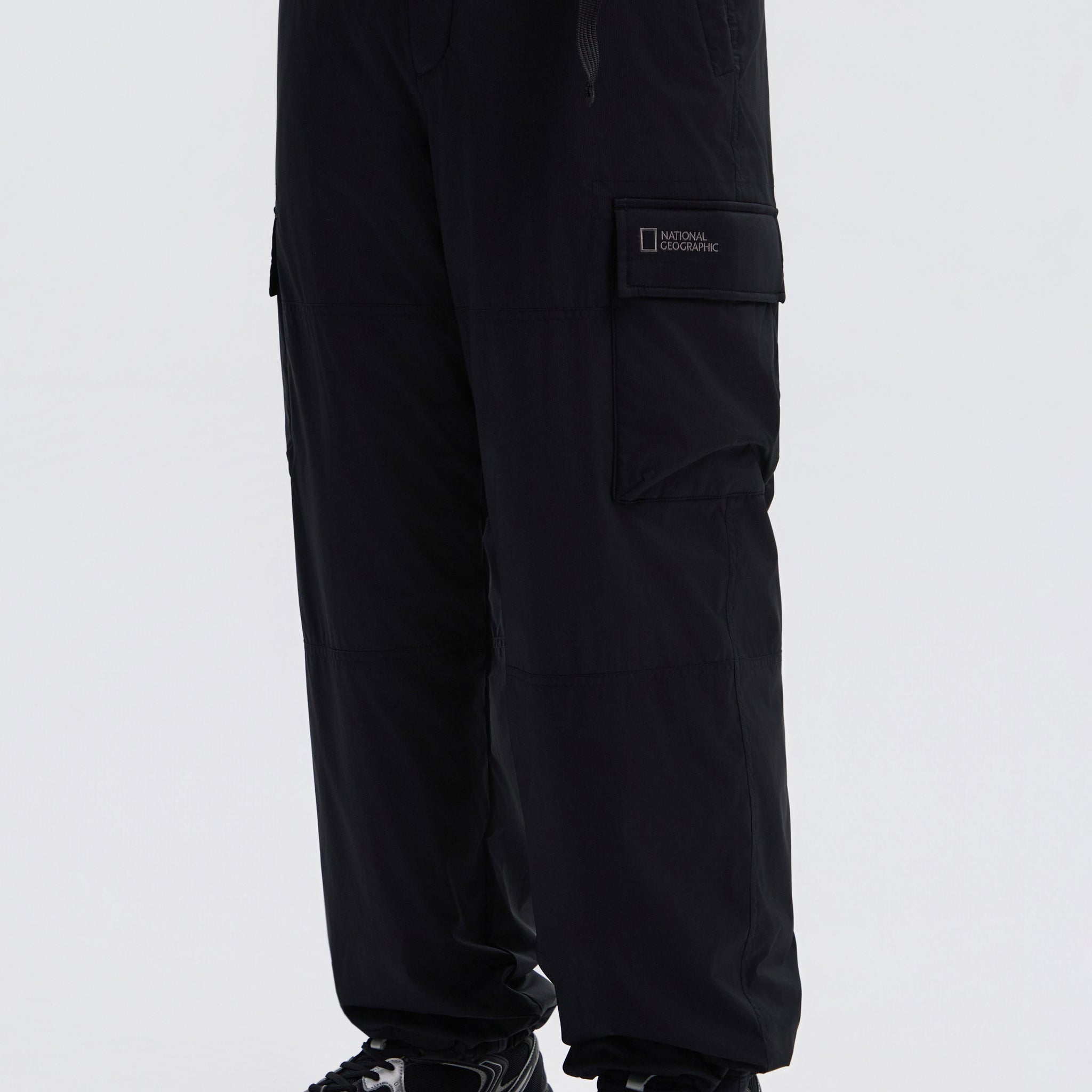 UNISEX NRN WIDE PADDING CARGO PANTS- BLACK