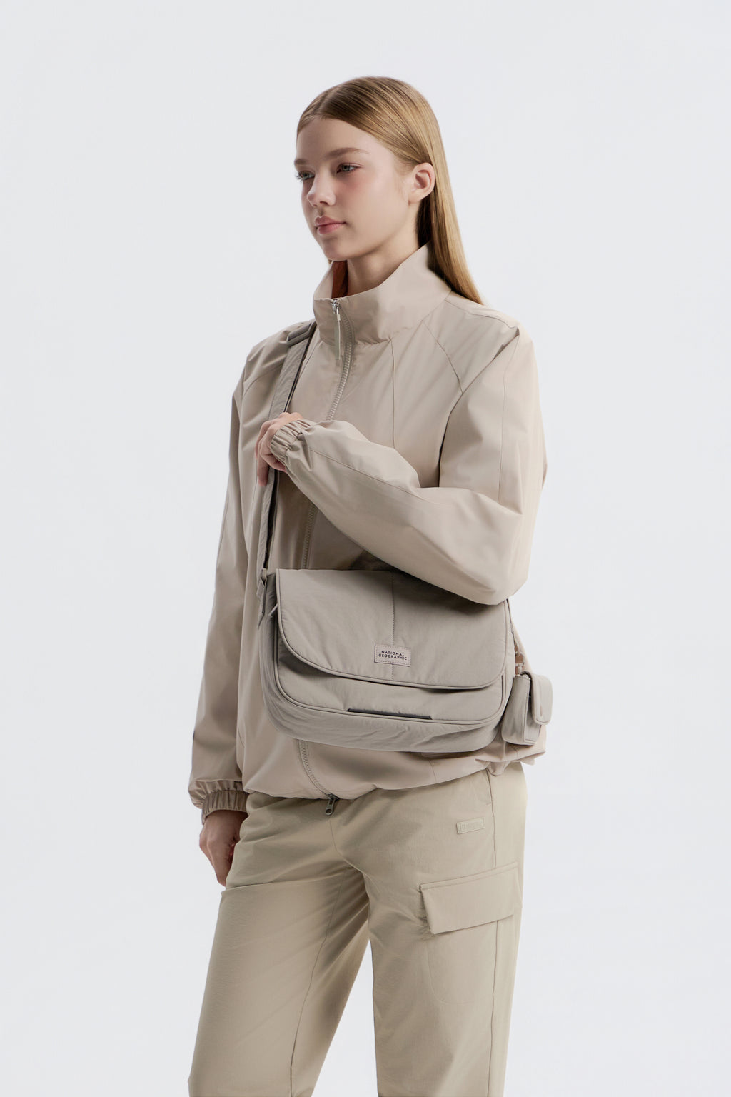 Women'S Lightweight Cross Bag- Beige