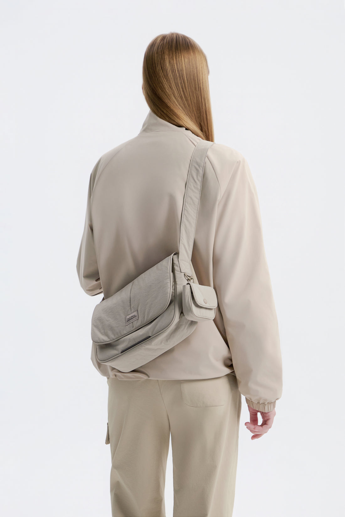 WOMEN'S LIGHTWEIGHT CROSS BAG- BEIGE