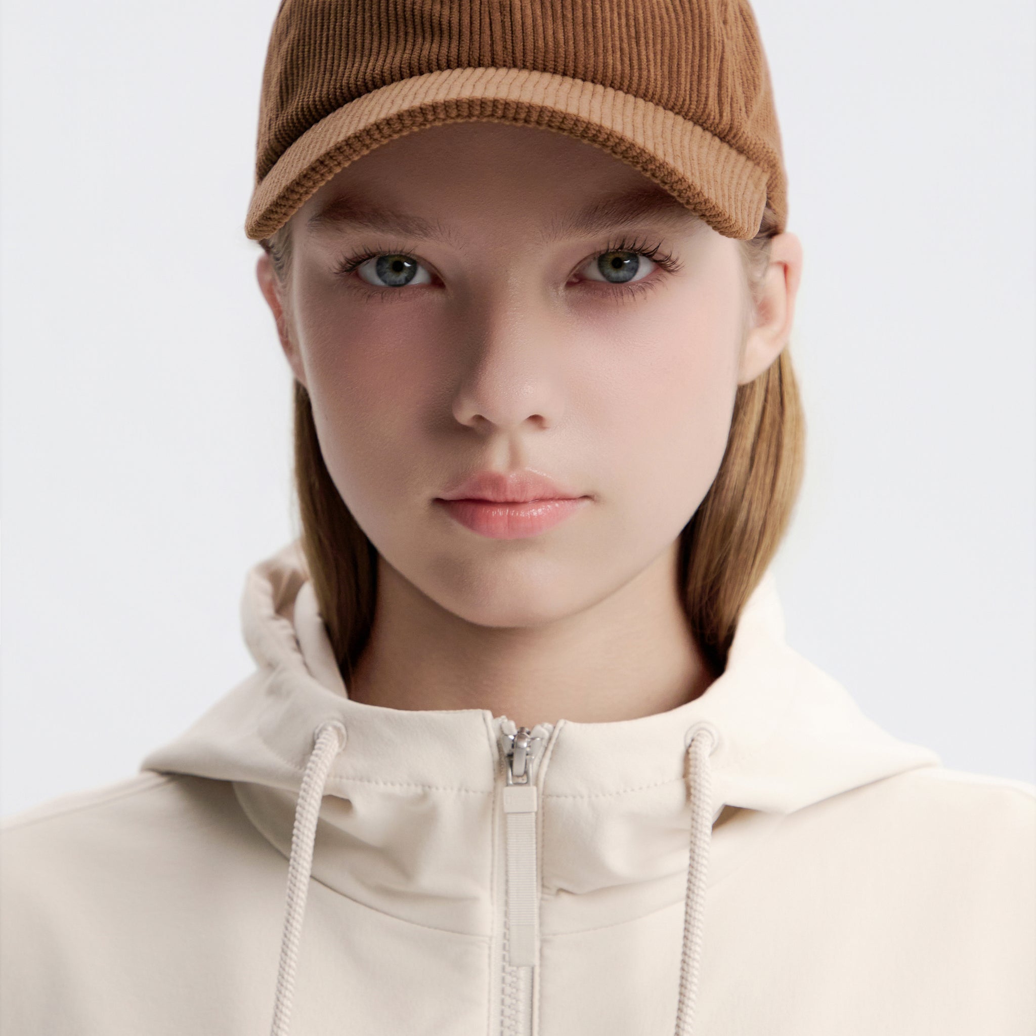 UNISEX CORDUROY BASEBALL CAP- BROWN