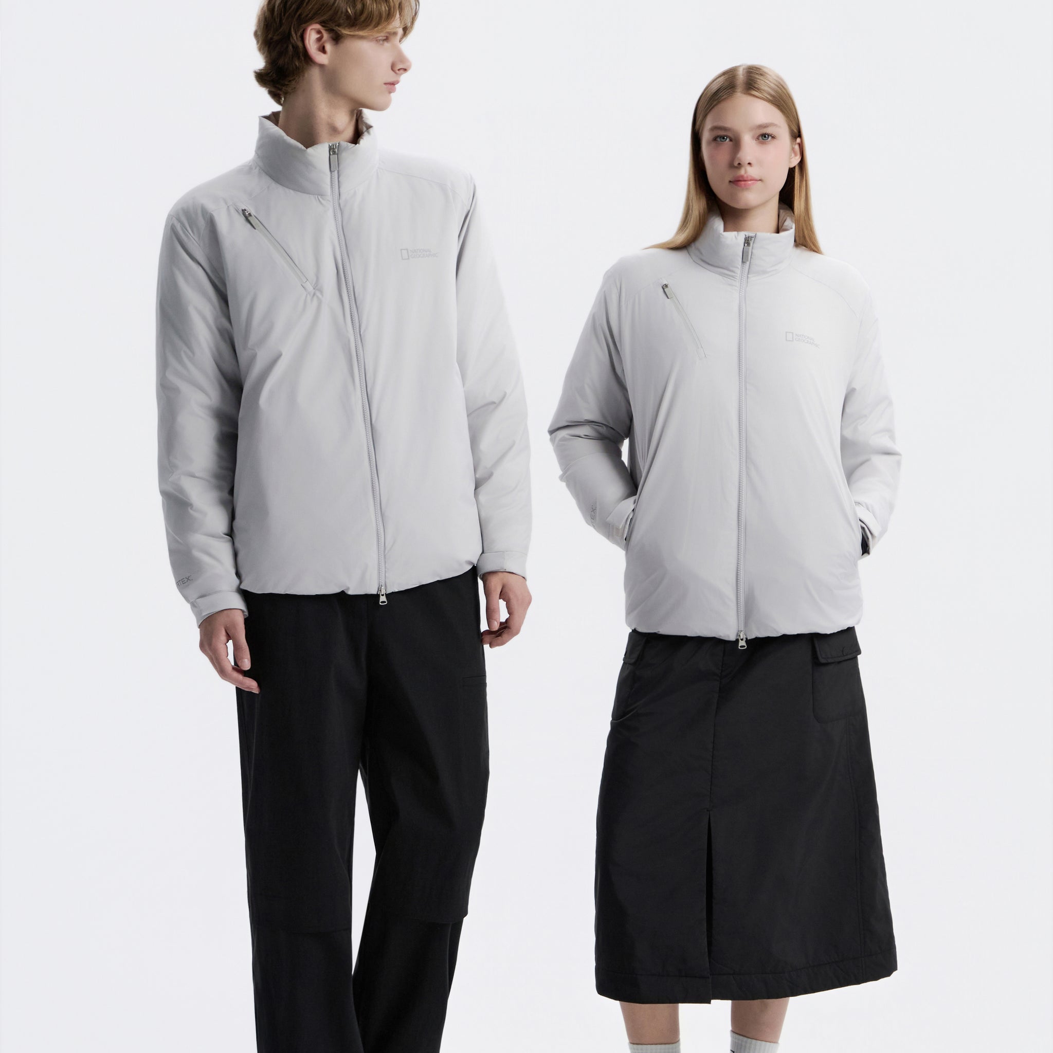 UNISEX [PERTEX] TORNIER DUCK DOWN JUMPER- L/ GREY