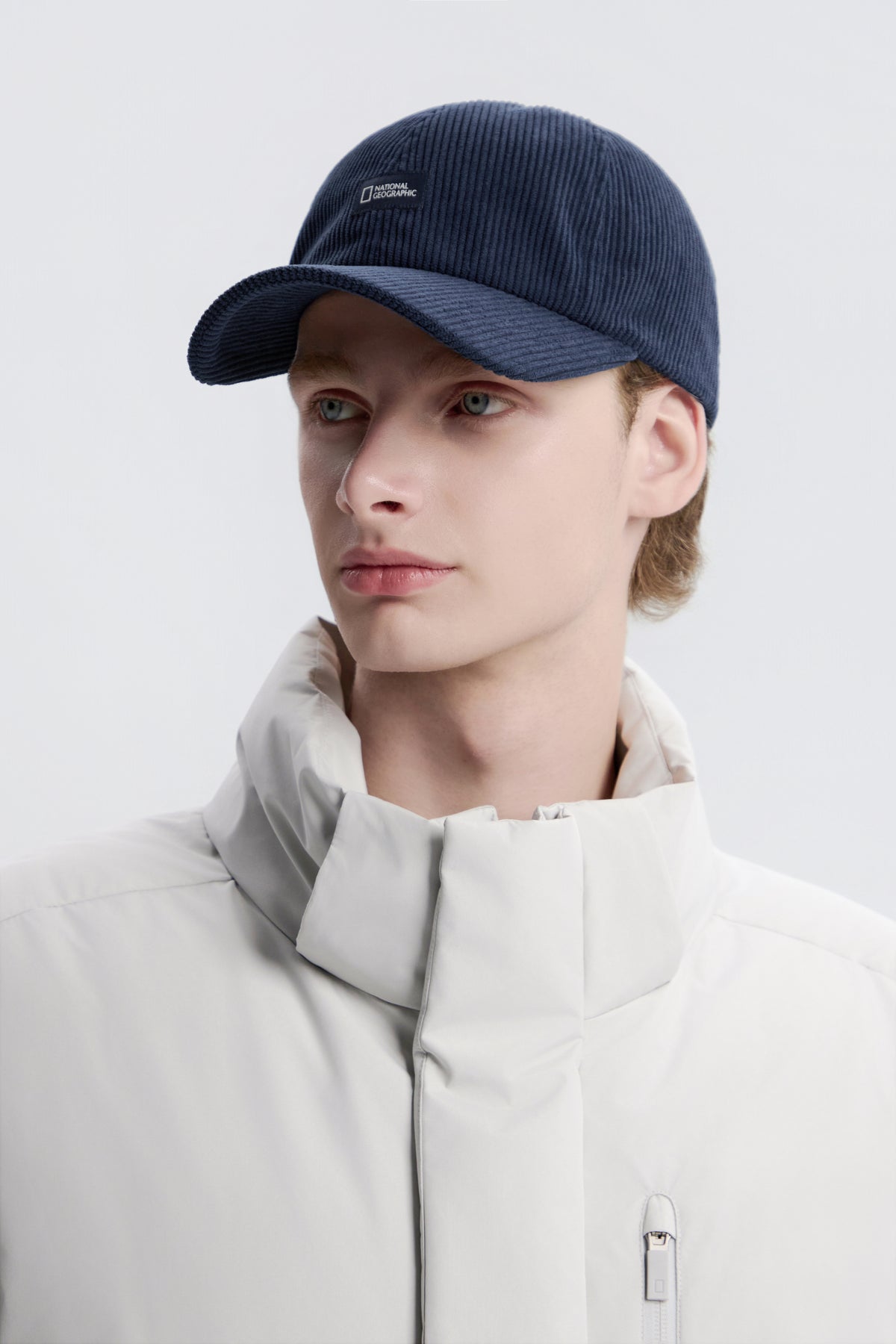 Unisex Corduroy Baseball Cap- Navy