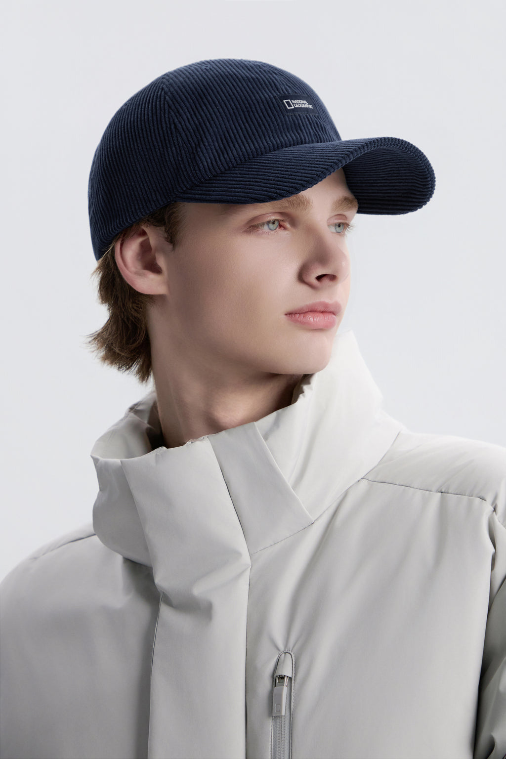 Unisex Corduroy Baseball Cap- Navy