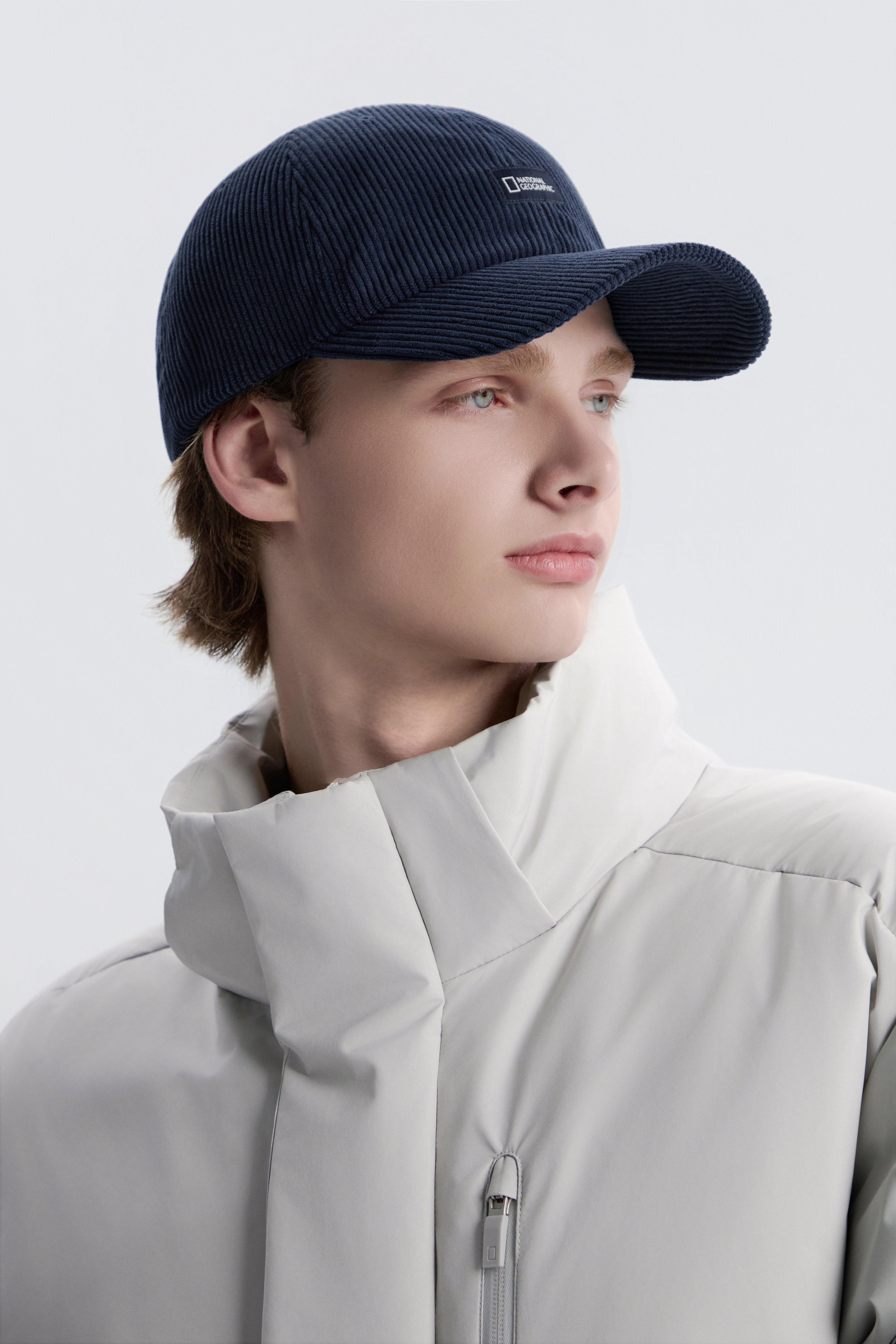 Unisex Corduroy Baseball Cap- Navy