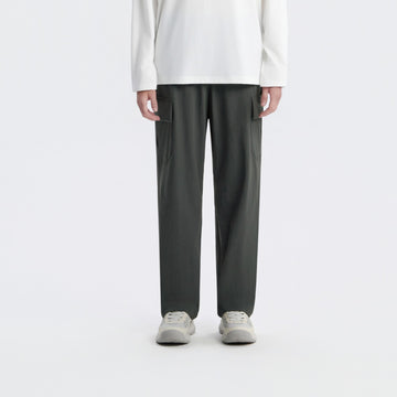 UNISEX ARCHELON WOVEN STRAIGHT PANTS- GREY