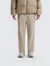 UNISEX ARCHELON WOVEN STRAIGHT PANTS- MOURNING BEIGE