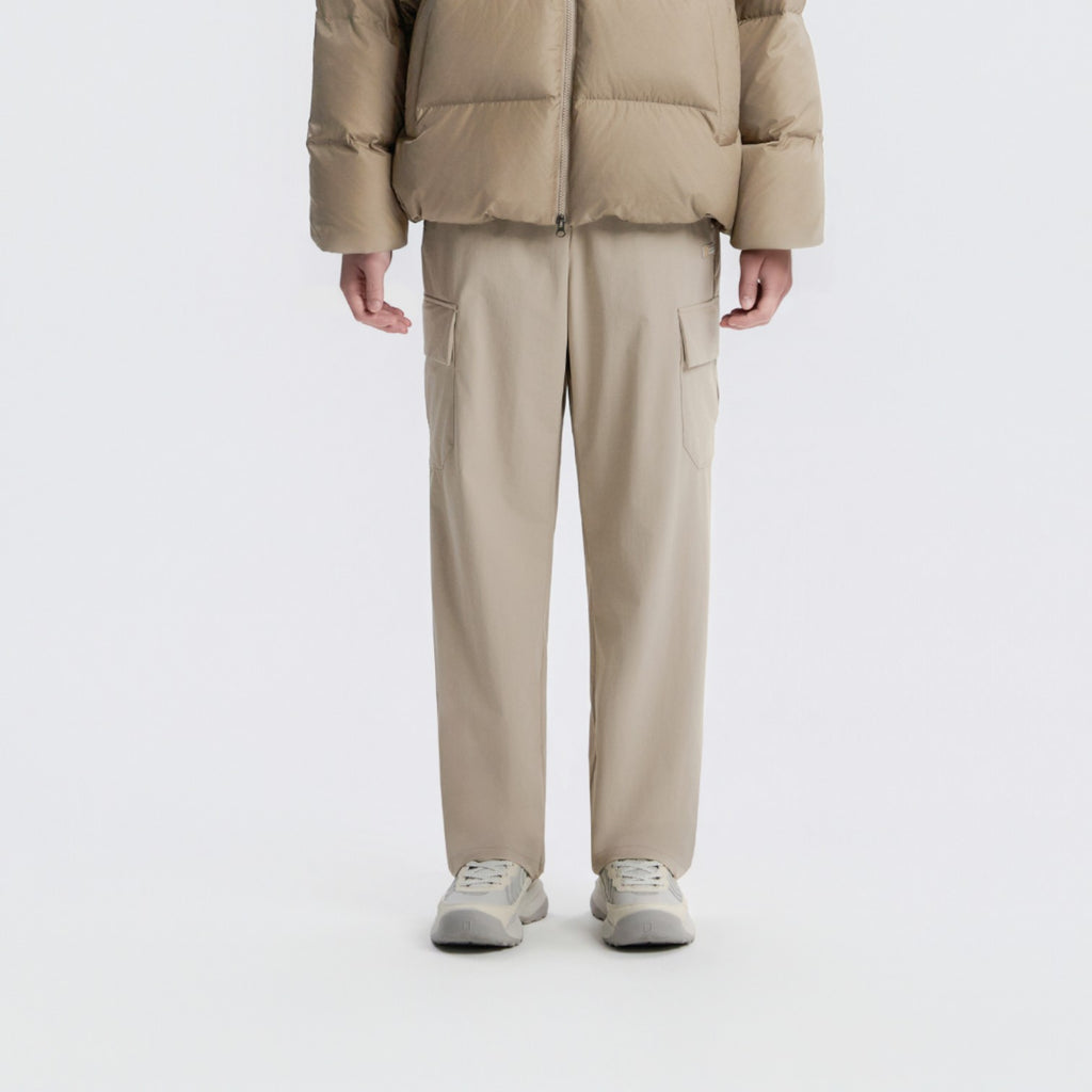 Unisex Archelon Woven Straight Pants- Mourning Beige