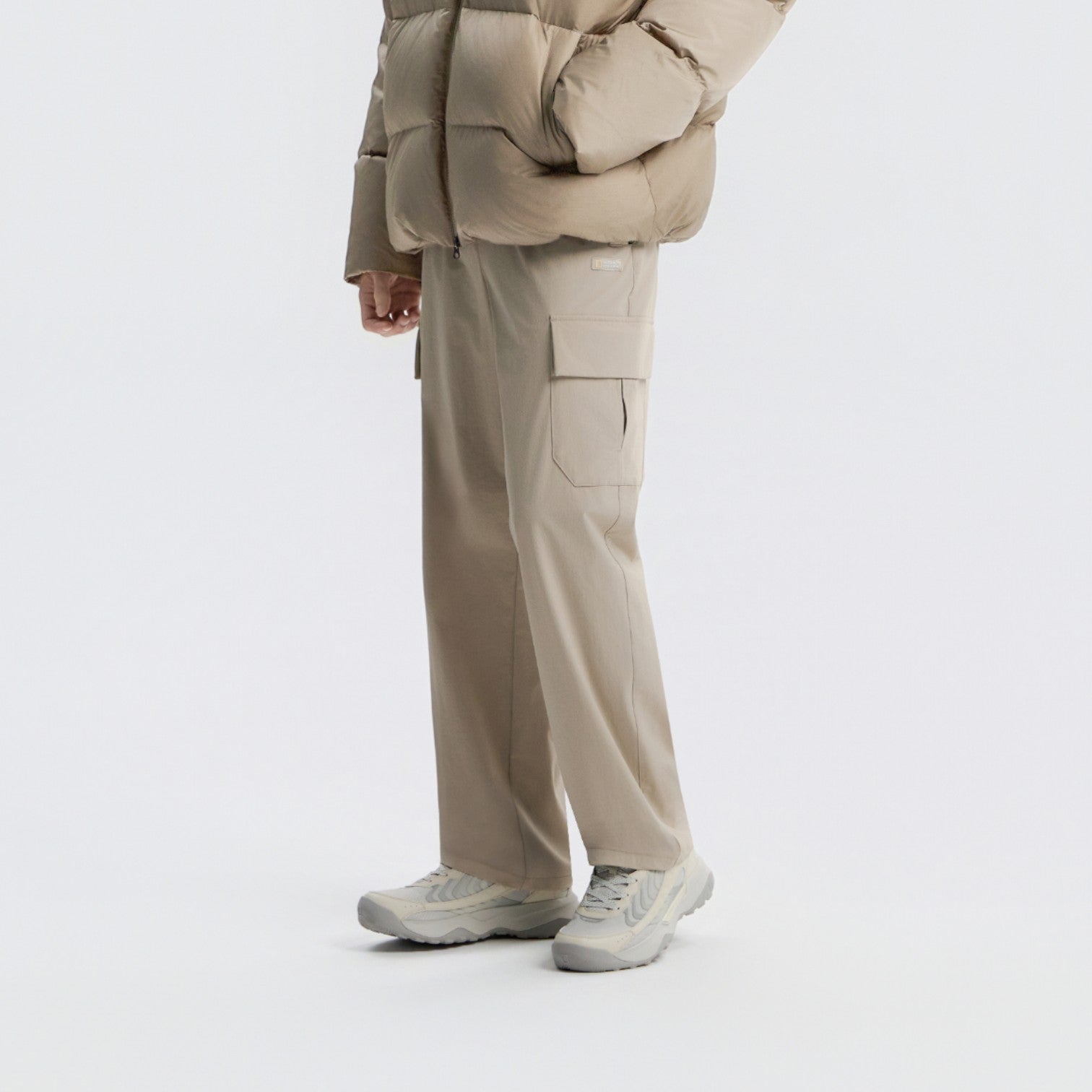 Unisex Archelon Woven Straight Pants- Mourning Beige