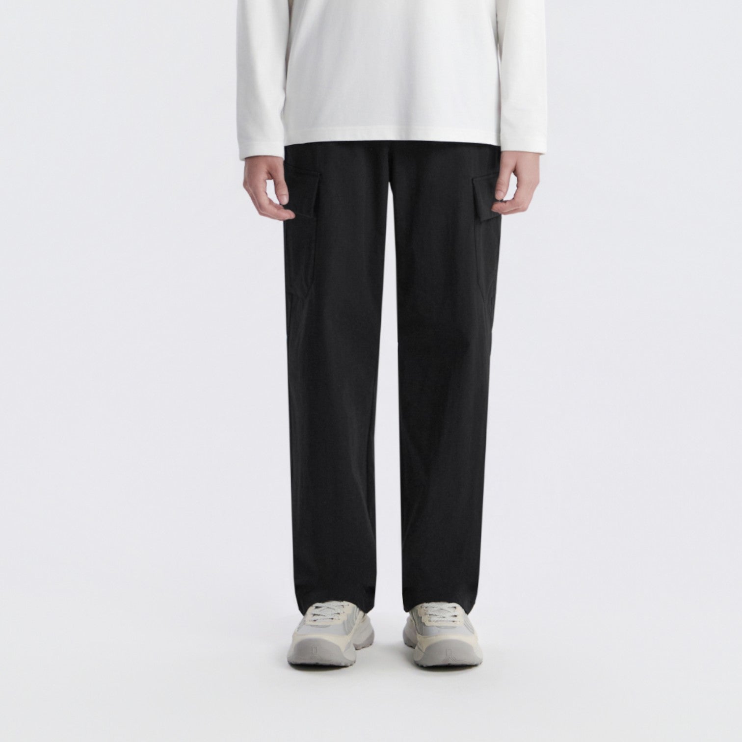 Unisex Archelon Woven Straight Pants- Black