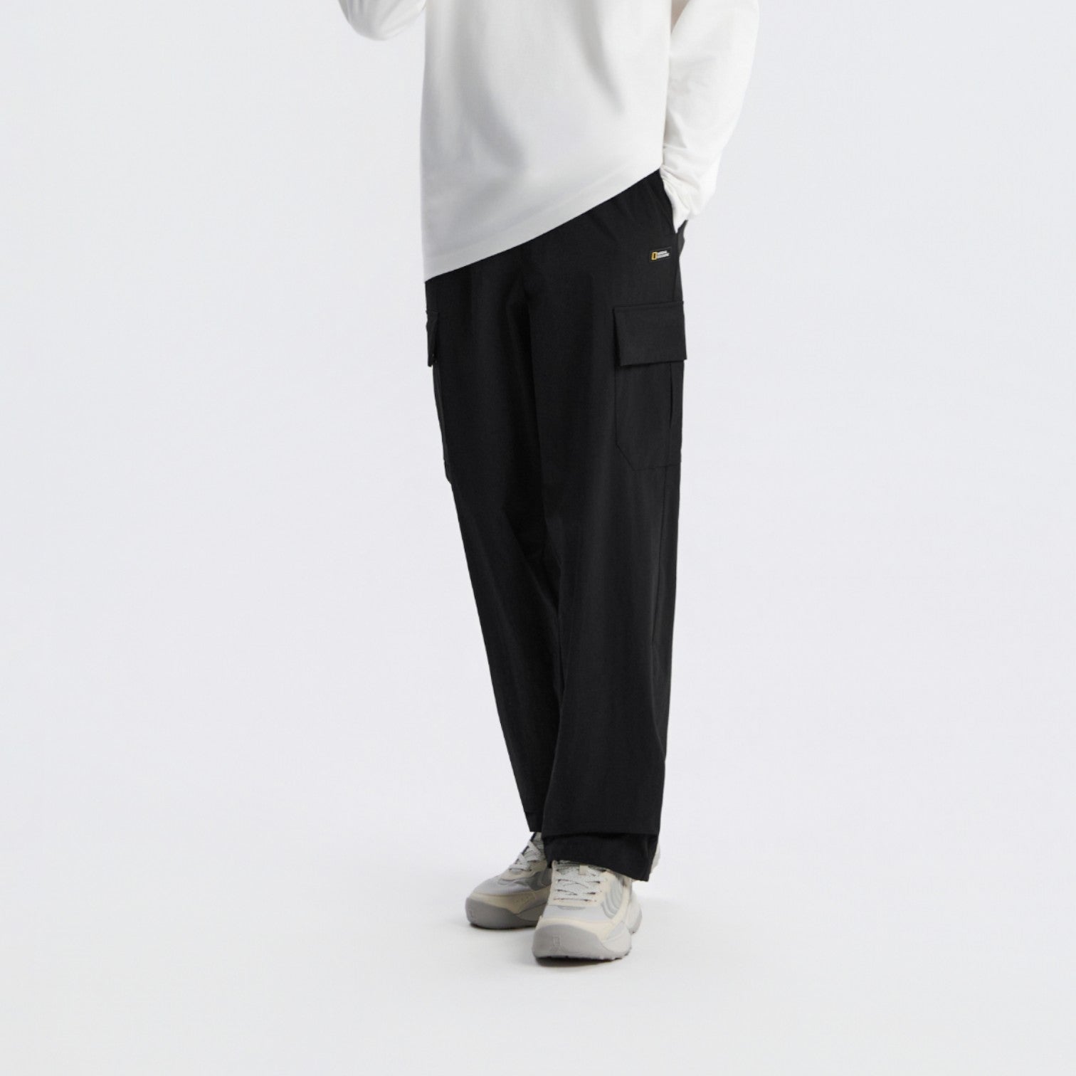 Unisex Archelon Woven Straight Pants- Black