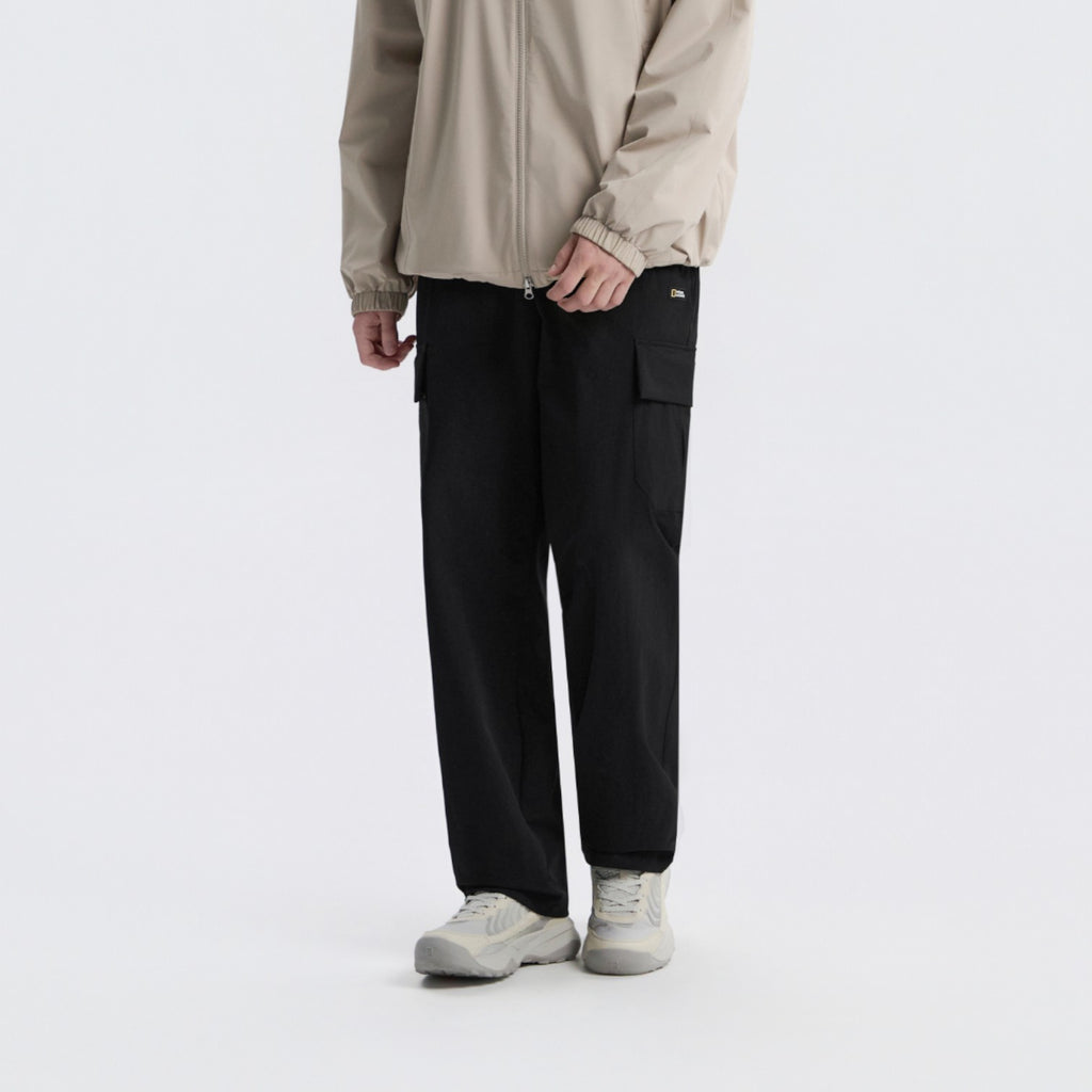 Unisex Archelon Woven Straight Pants- Black