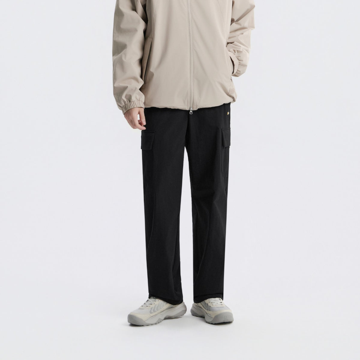 Unisex Archelon Woven Straight Pants- Black