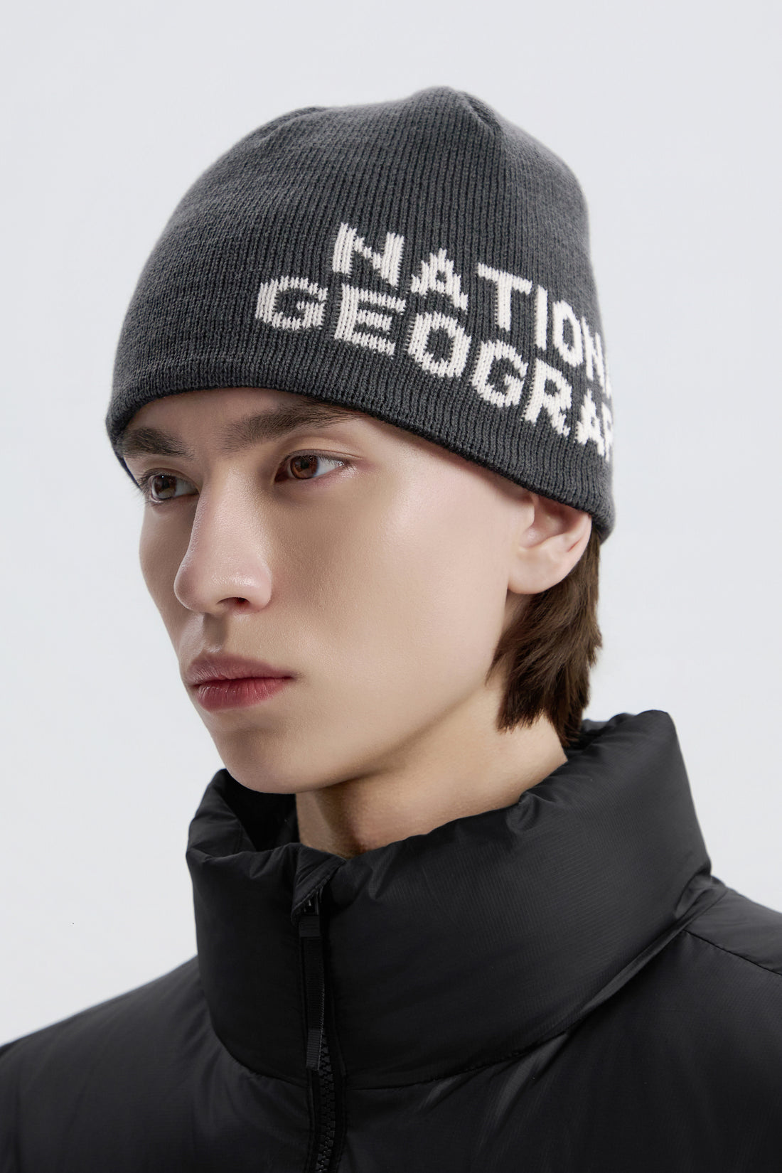 UNISEX REVERSIBLE BEANIE- BLACK