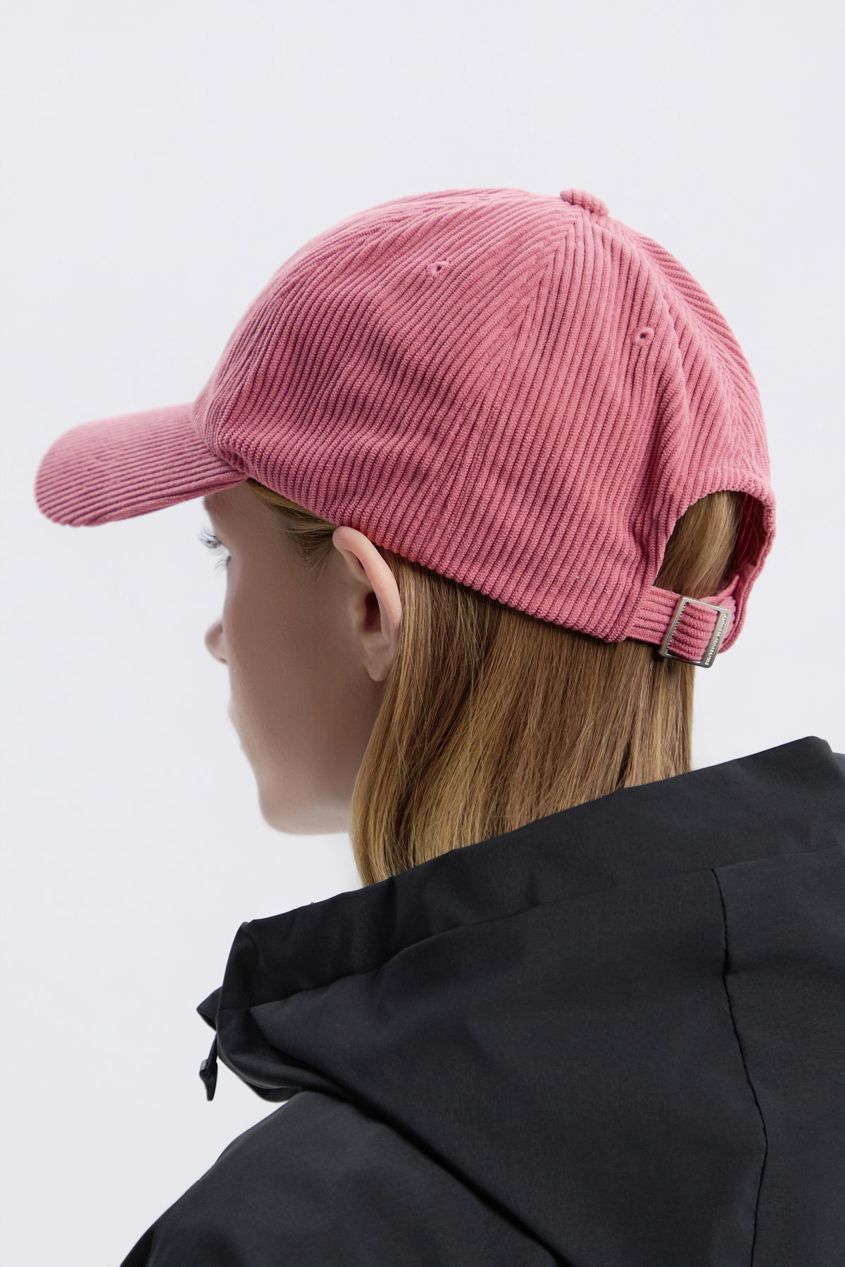Unisex Corduroy Baseball Cap- D/Pink