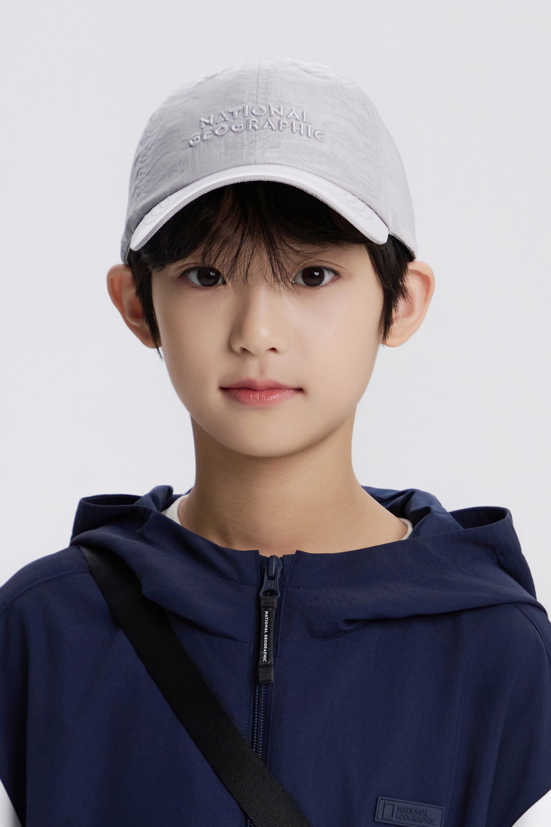 Kids Lightweight Logo Cap- Grey
