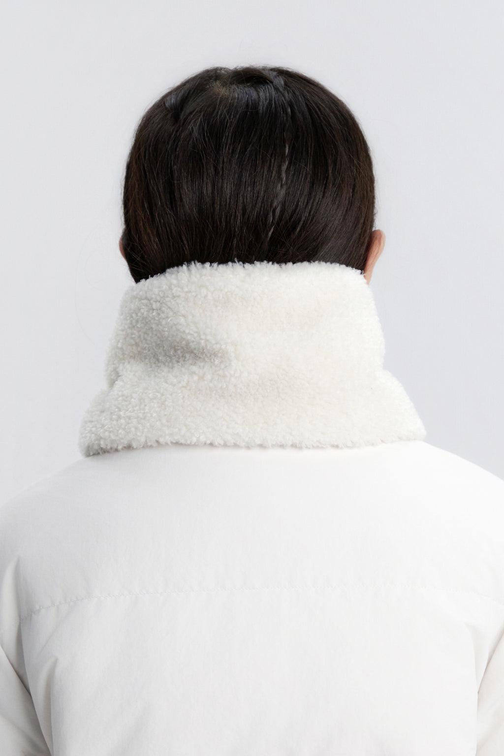 Kids Fur Neck Warmer- Ivory