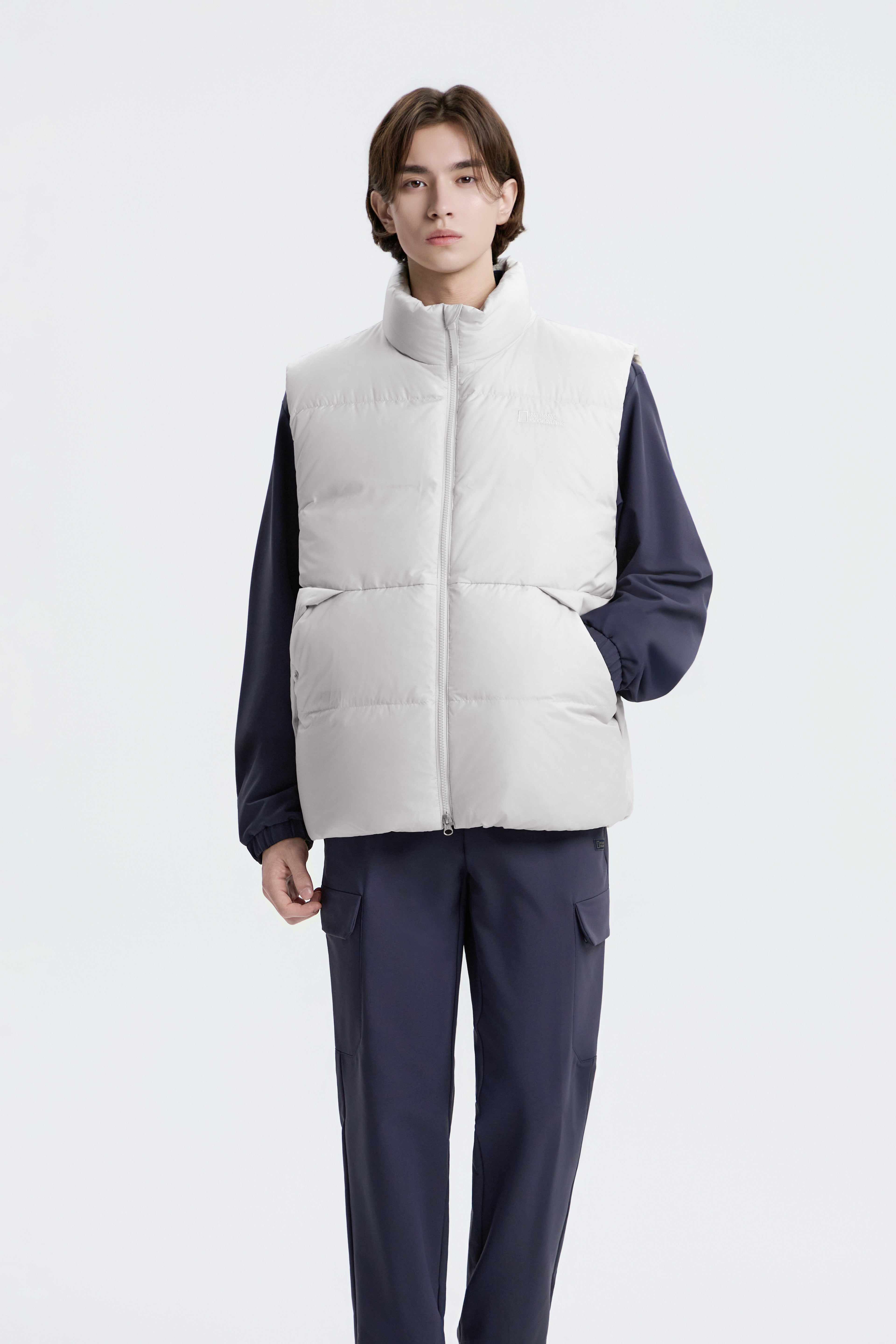 Unisex Eira High-Neck Puffer Goose Down Vest