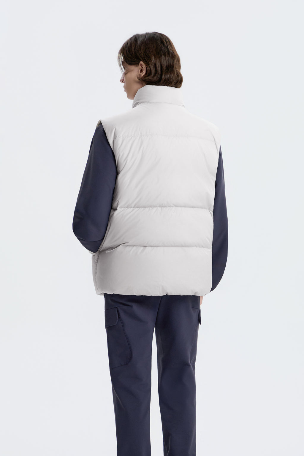 Unisex Eira High-Neck Puffer Goose Down Vest