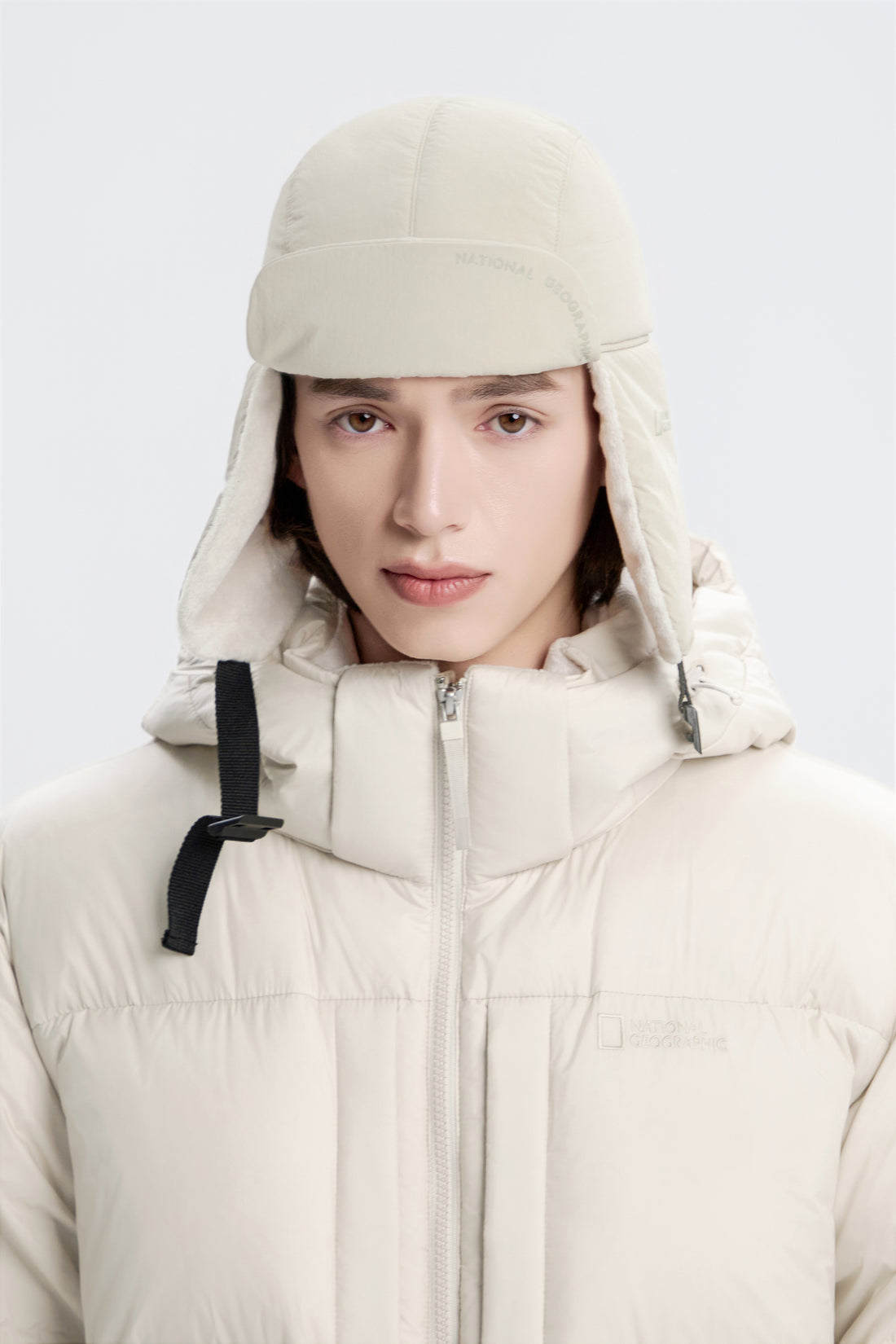 UNISEX PADDED TRAPPER HAT- BEIGE