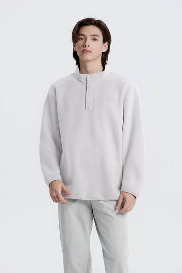 UNISEX [POLARTEC] NAOS HALF-ZIP SWEATSHIRT- L/GREY