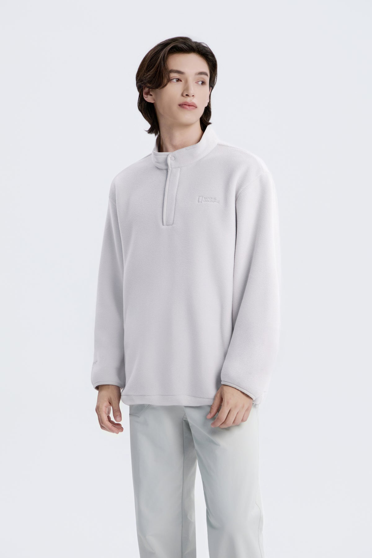 Unisex [Polartec] Naos Half-Zip Sweatshirt- L/Grey