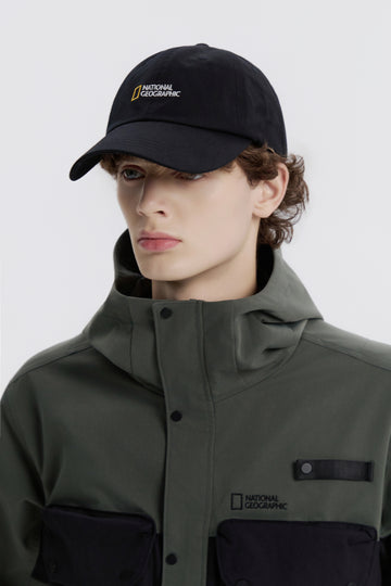 Unisex Small Logo Cap- Black