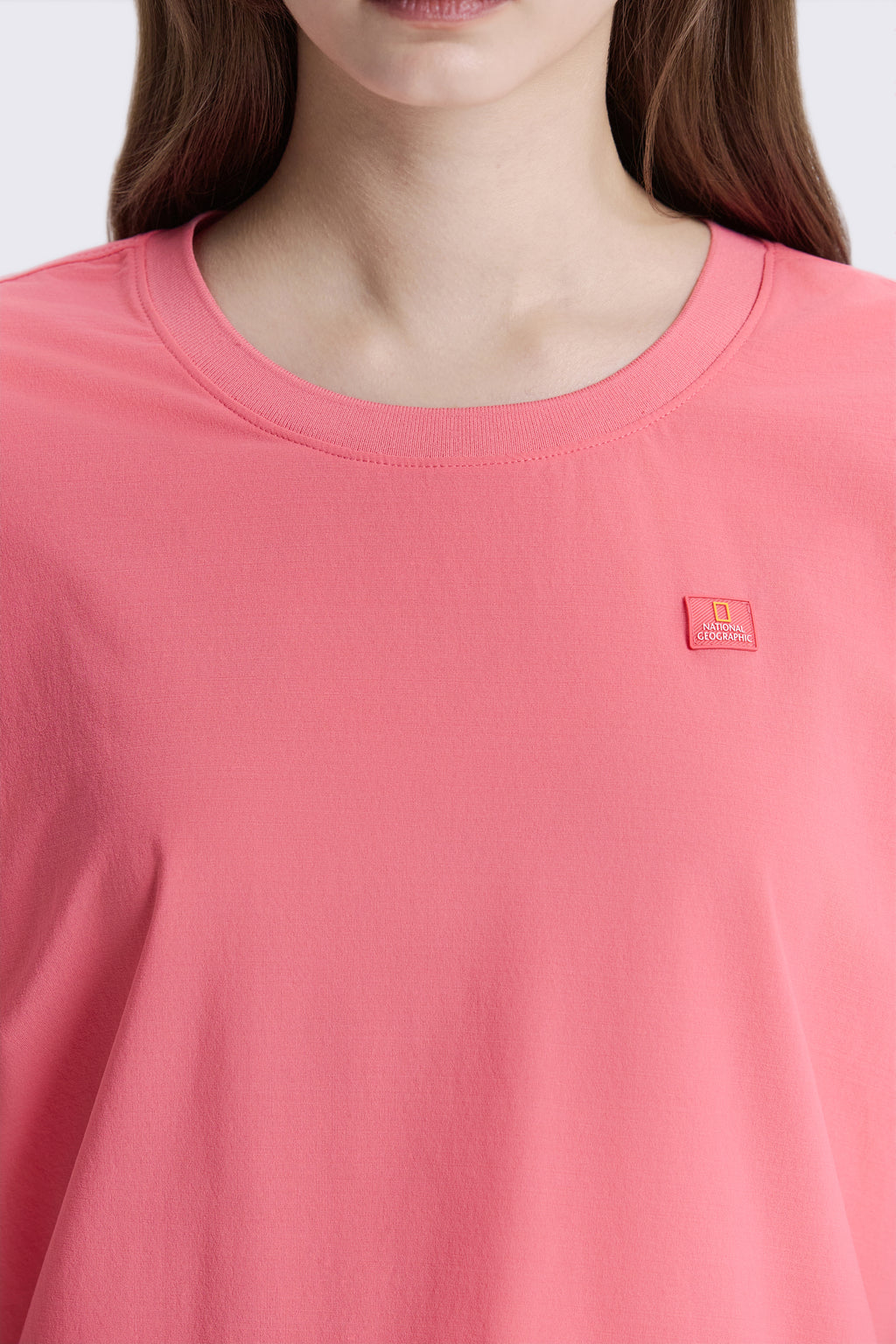 Women's Frozen Air Semi-Cropped Short Sleeve Semi-Overfit T-Shirt