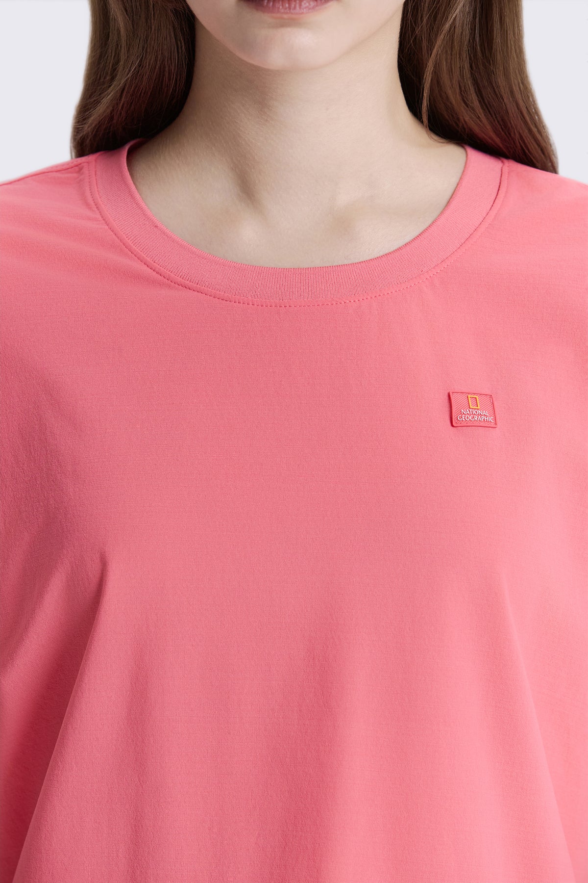 Women's Frozen Air Semi-Cropped Short Sleeve Semi-Overfit T-Shirt