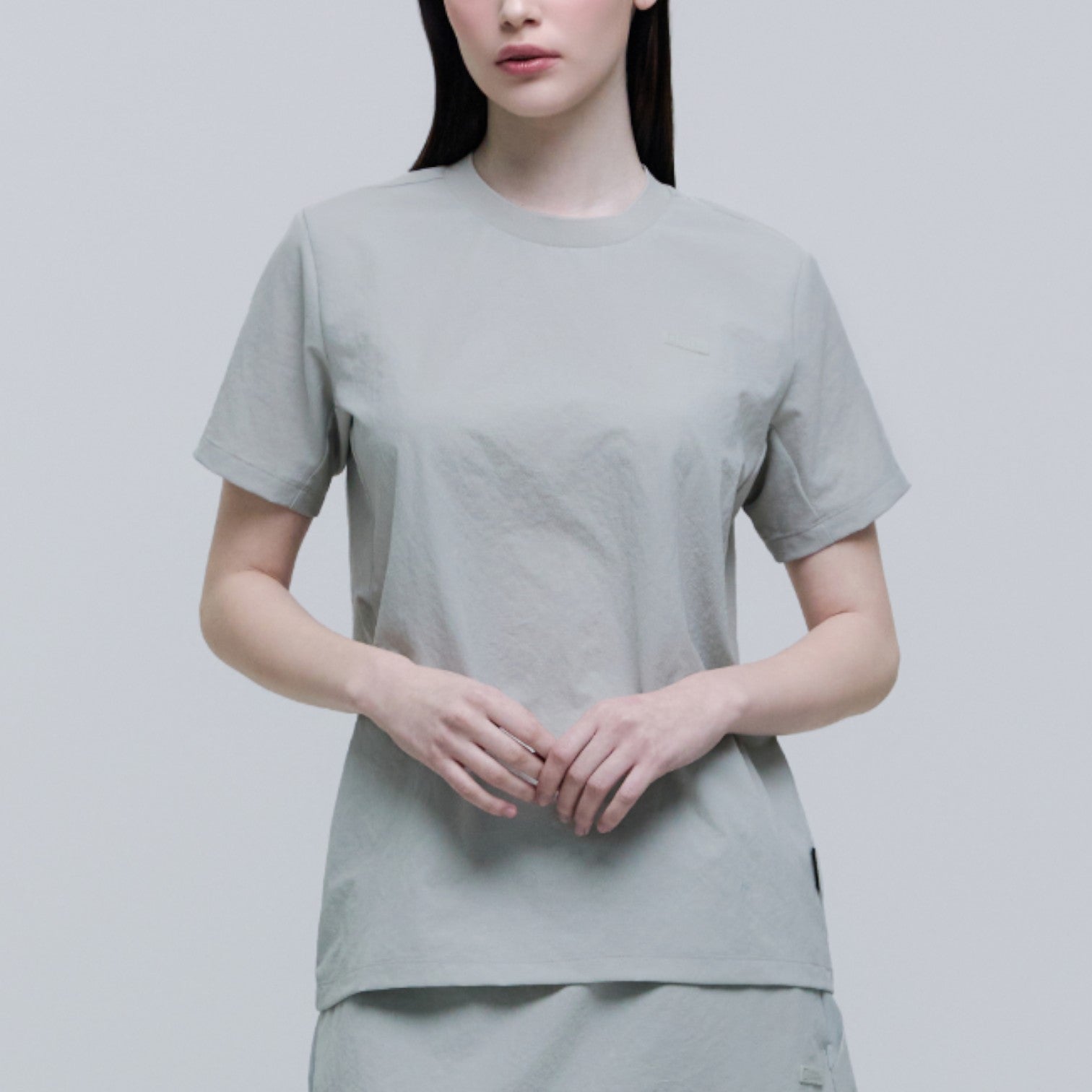 WOMEN'S MICRO AIRDOT BASIC FIT T-SHIRT- L/GREEN