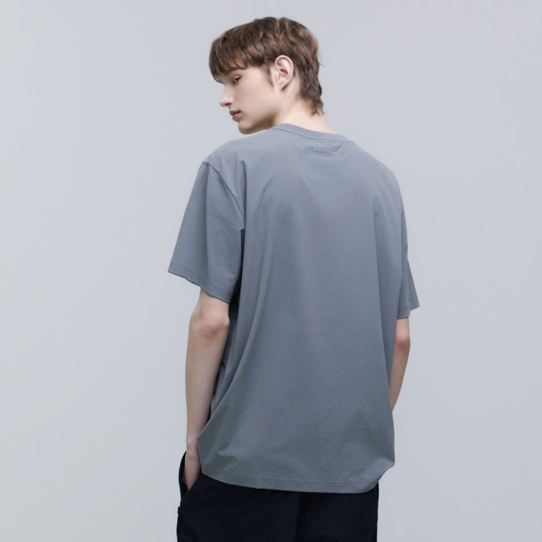 MEN'S AIRDOT FUNCTIONAL BASIC FIT HALF SLEEVE T-SHIRT- IRON GREY