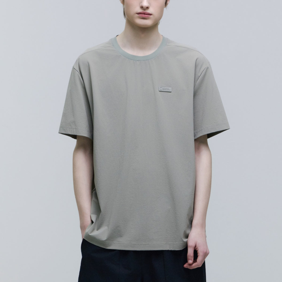 MEN'S AIRDOT FUNCTIONAL BASIC FIT HALF SLEEVE T-SHIRT- IRON GREY
